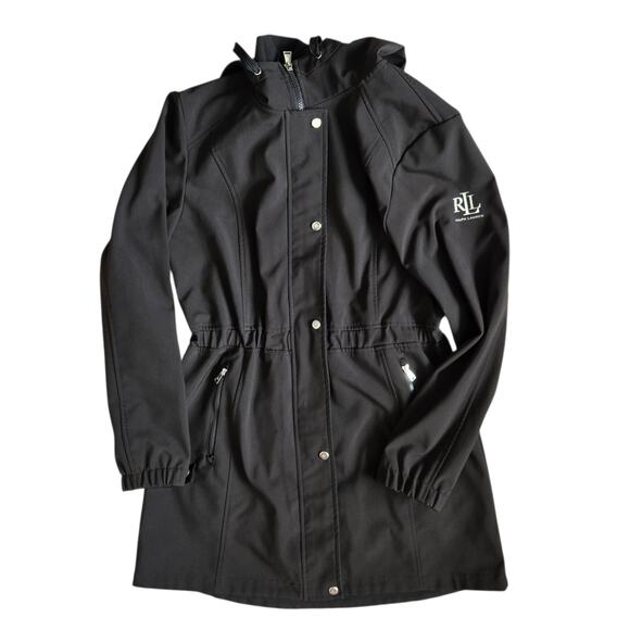Lauren Ralph Lauren Jackets & Blazers - Lauren Ralph Lauren Stylish Hooded Soft Shell Anorak Raincoat Black Women Small